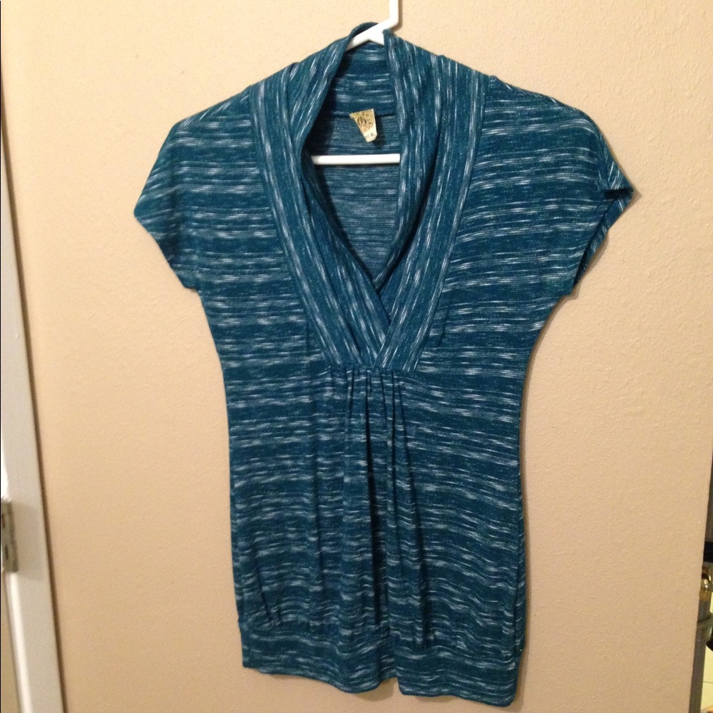 Green and white Blouse